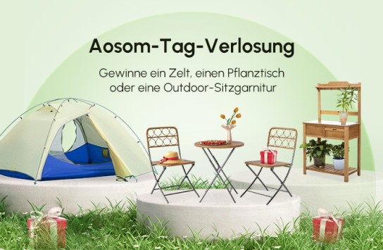 MH Handel - 1 Zelt, 1 Pflanzentisch, 1 Outdoor Sitzgarnitur