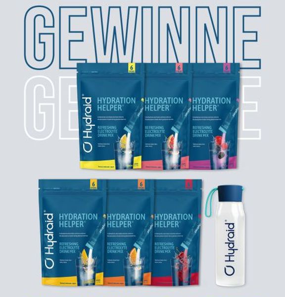 MTB-Sport - ein Hydration Helper® Starter Set mit jeweils 36 Drinks und einer Trinkflasche