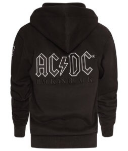 musix - AC/DC Back in Black Limited Edition Kapuzenjacke Größe M