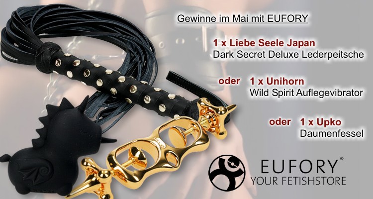 my-Lovetoy - 1 x UPKO - Daumenfessel, 1 x Liebe Seele Japan - Dark Secret Deluxe Lederpeitsche, 1 x Unihorn - Wild Spirit Auflegevibrator