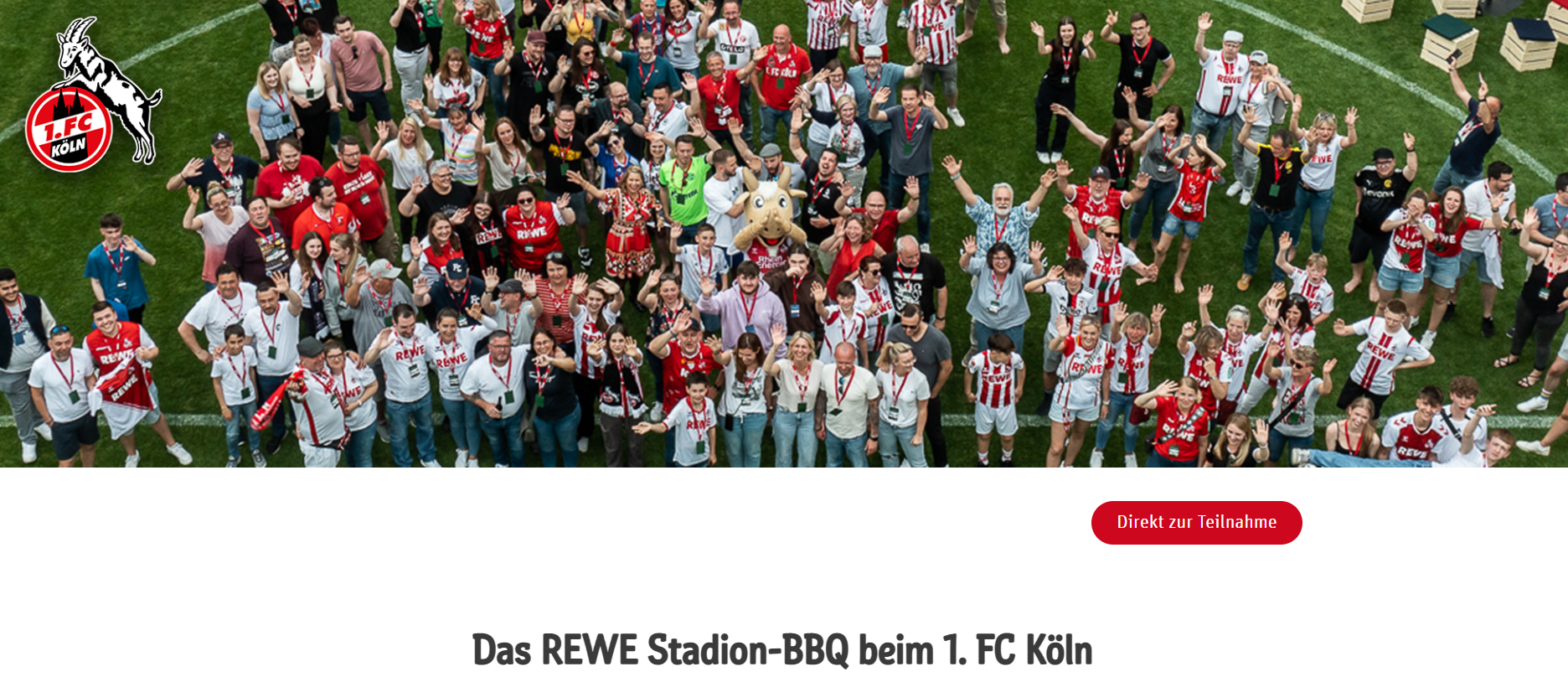 REWE - 100 x 1 Teilnahmeplatz für das Rewe Stadion BBQ am FR  13.06.2025 im RheinEnergie Stadion