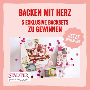 Rezepte mit Herz - 5x STÄDTER Backsets im Wert von je 68,40 €