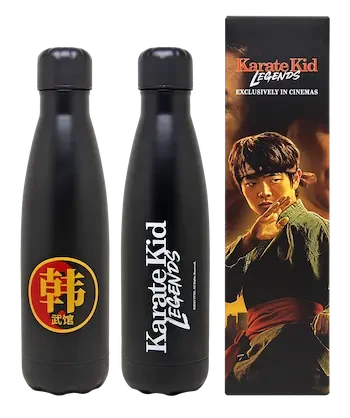 SHOCK2 - 2 x 2 Karate Kid: Legends Kinogutscheine, ein Notizbuch, eine Trinkflasche und ein Gym-Handtuch