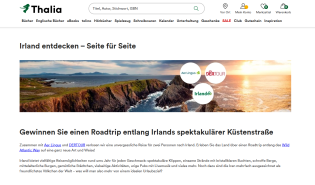 Thalia - 1x einen Roadtrip Wild Atlantic Way für 2 Erwachsene für 10 Nächte inkl. Frühstück gewinnen