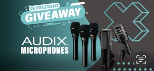 amazona - fünf Top-Mikros (für drei  Gewinner); AUDIX OMX-E, OMX-M, OMX-T, D6X und PDX520