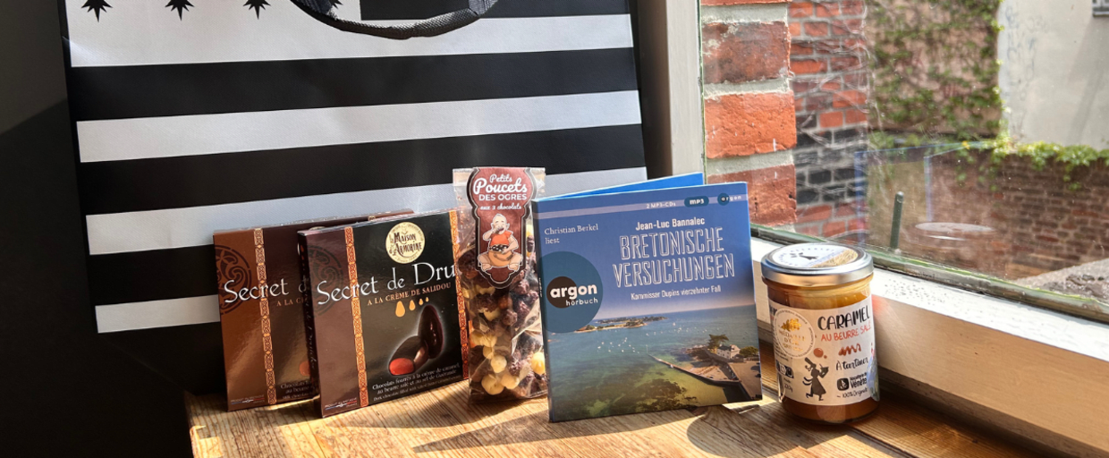 Argon Verlag - 1 bretonisches Gourmet-Set inklusive einer praktischen Bretagne-Strandtasche und signiertem Hörbuch und mehr