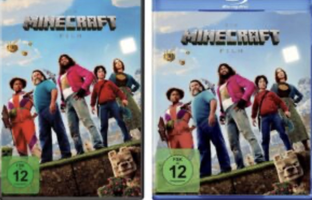 beyondpixels - 1 x Ein Minecraft Movie Blu-ray; 1 x Ein Minecraft Movie DVD