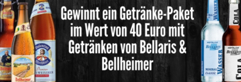 Edeka Kissel SBK - Ein Getränke-Paket der Brauerei Bellheimer und Bellaris im Wert von 40€