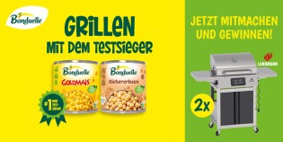 familia - 2x Grill von Landmann inkl. Grillbesteck, Kühlbox & Bonduelle Produktpaket