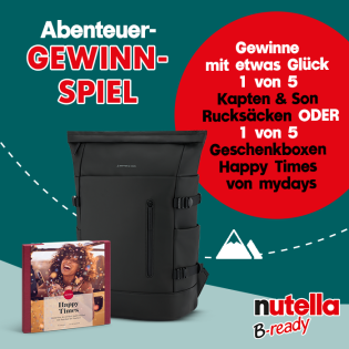 Ferrero - 1 von 5 Rucksäcken „Helsinki Pro All Black“ der Marke Kapten & Son oder 1 von 5 Erlebnisgutscheinen „happy times“ der Marke mydays