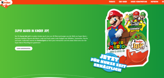 Ferrero - 150 x 1 Super Mario Plüschfigur gewinnen (Produktkauf)