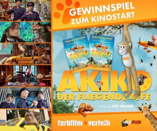 filmspleen - 1 von 2 abenteuerlustigen Fan-Paketen bestehend aus je zwei Freikarten und Plüsch-Affe