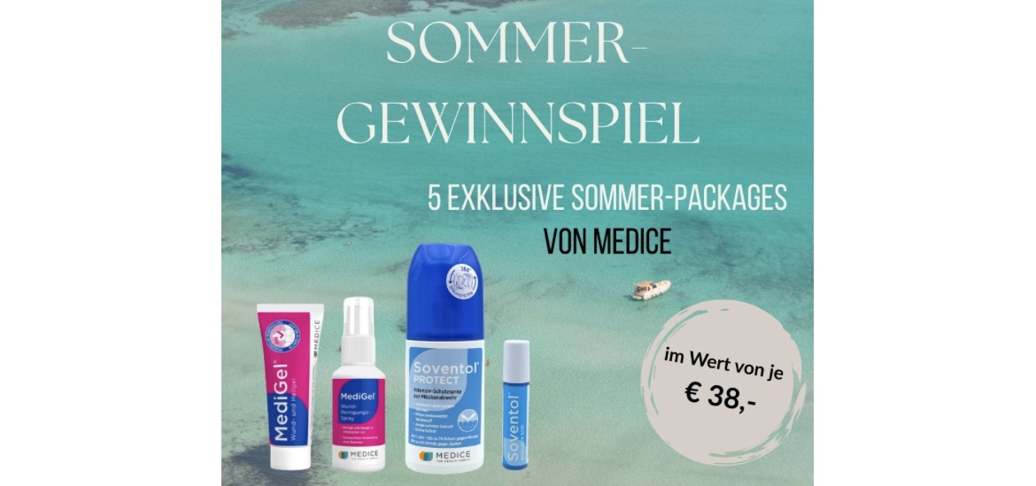Galenikus - 5 Sommer-Packages von Medice für die kleine Notfallapotheke unterwegs