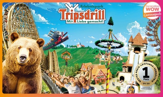 Generation WOW - 1 Übernachtung / Frühstück für eine Familie  inklusive 2 Tage Eintritt im Erlebnispark Tripsdrill