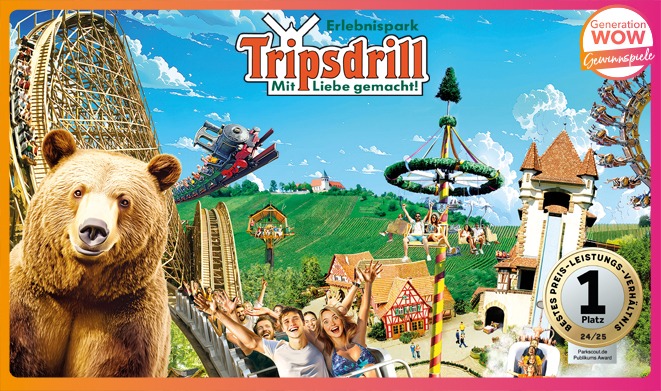 Generation WOW - 1 Übernachtung / Frühstück für eine Familie  inklusive 2 Tage Eintritt im Erlebnispark Tripsdrill