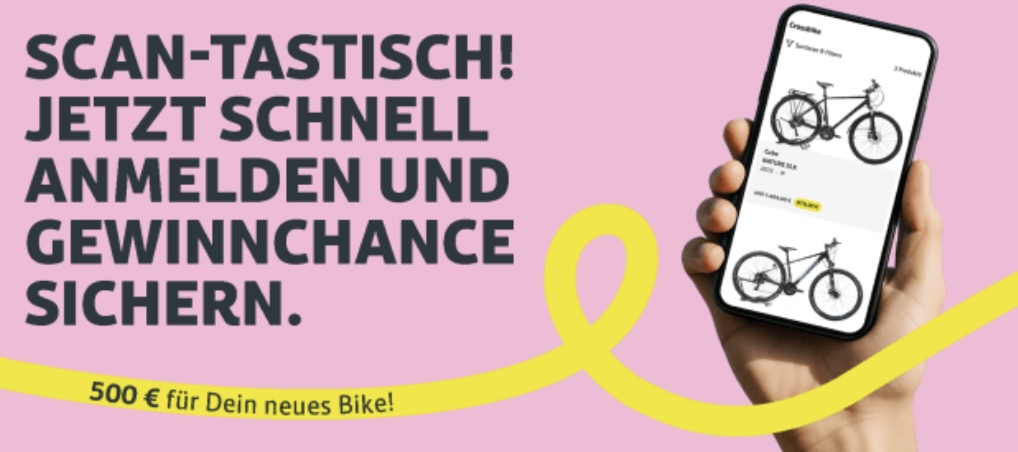JobRad - 3x 500€ Gutschein für den JobRad Online-Shop