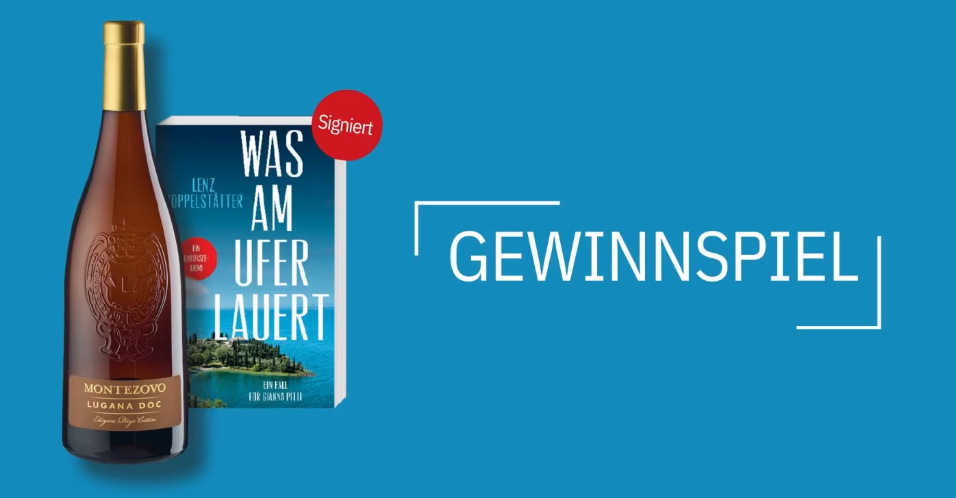 KiWi Verlag - 6 Buch-Wein-Pakete, bestehend aus einer Flasche des Jubiläums-Weißweins Monte Zovo Lugana 2024 sowie einem signierten Exemplar von Lenz Koppelstätters Krimi „Was am Ufer lauert“