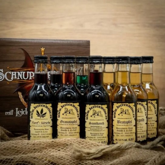 LARPzeit - fünf Schnupperpaket mit jeweils 12 x 0,25 Litern Wein und Met Beerenweine