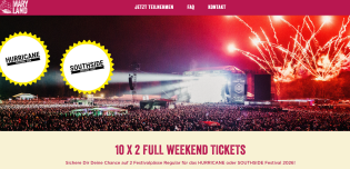 Maryland Trockenfrucht - 10 x 2 Tickets für Hurricane oder Southside Festival 2026 (Produktkauf)