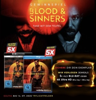 Media Dealer - 5 x Blu-ray oder 5 x 4K Ultra HD Blu-ray "Blood & Sinners"