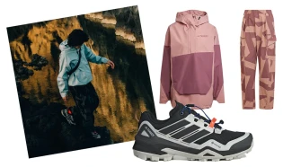 Moving Adventures Medien - komplettes Hiking-Outfit von adidas TERREX