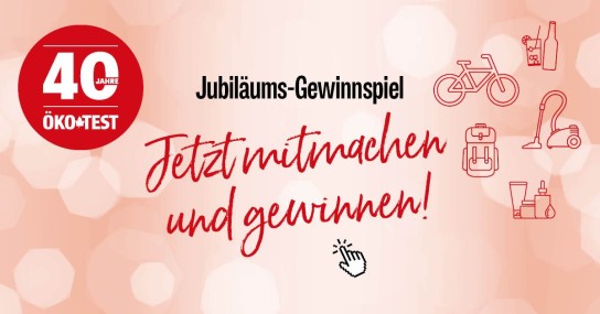Öko Test - 1 E-Bike, 1 Zyklonsauger, 1 Tischgrill BBQ 2025 und weitere tolle Preise zu gewinnen