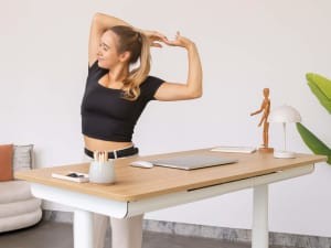 oekom - Ein höhenverstellbarer Schreibtisch »Desktopia One« von Ergotopia in der Größe 120 x 65 cm (B x T) oder 38 x 65 cm (B x T)