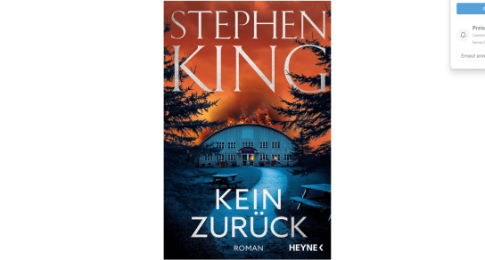 Rosenheimer Schaufenster - „Kein Zurück“ – der neue Pageturner von Spiegel-Bestsellerautor Stephen King