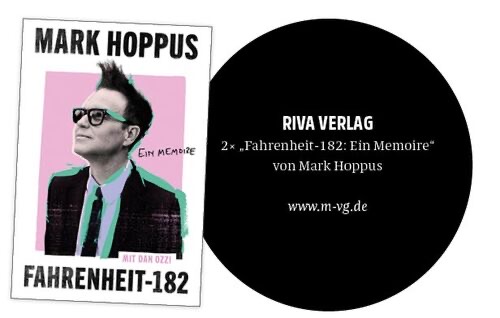 SLAM Media - 2x „Fahrenheit-182: Ein Memoire"von Mark Hoppus