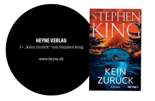 SLAM Media - 3 x das Buch  „Kein Zurück" von Stephen King