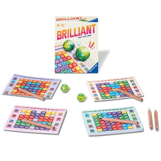 spieletest.at - 3x Brilliant (Roll & Write Spiel)