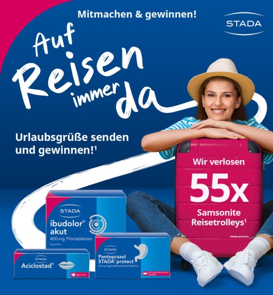 STADA - 55x Samsonite Reisetrolleys im Wert von je 100 €