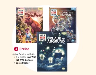 Tessloff Verlag - 3x1 Buchpaket "WAS IST WAS" und viele coole Sticker zu den Comics