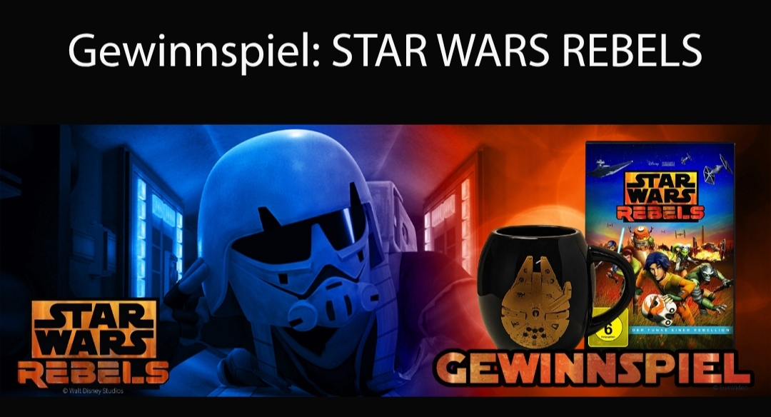 Videobuster - 2x Star Wars Tasse und 2x DVD "Star Wars Rebels - Der Funke einer Rebellion"
