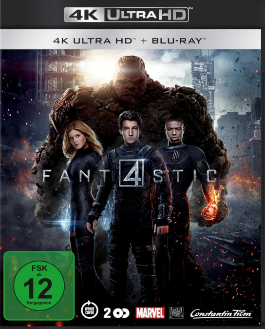 BLURAY-DISC - 3 x Film: „Fantastic Four (2015)“ auf 4K-UHD Blu-ray