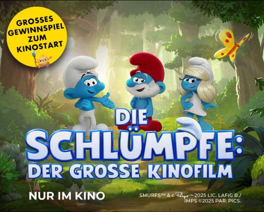 CLASSIC Oil -Private Kinovorstellung für bis zu 100 Personen, Warengutscheine CLASSIC, Kinotickets für die Schlümpfe