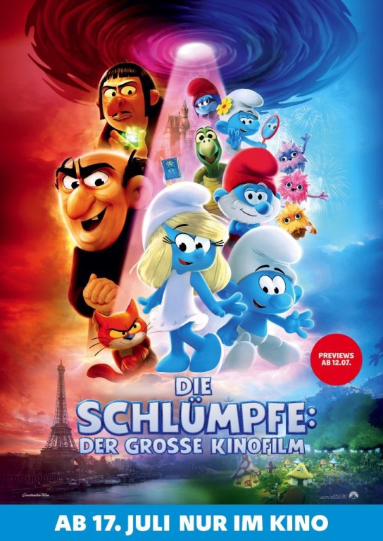 Cool Magazin - Die Schlümpfe: Der große Kinofilm: 2 x 2 Kinogutscheine, 2 x „Schlümpfe Set von Schleich“, 2 x Tattoos