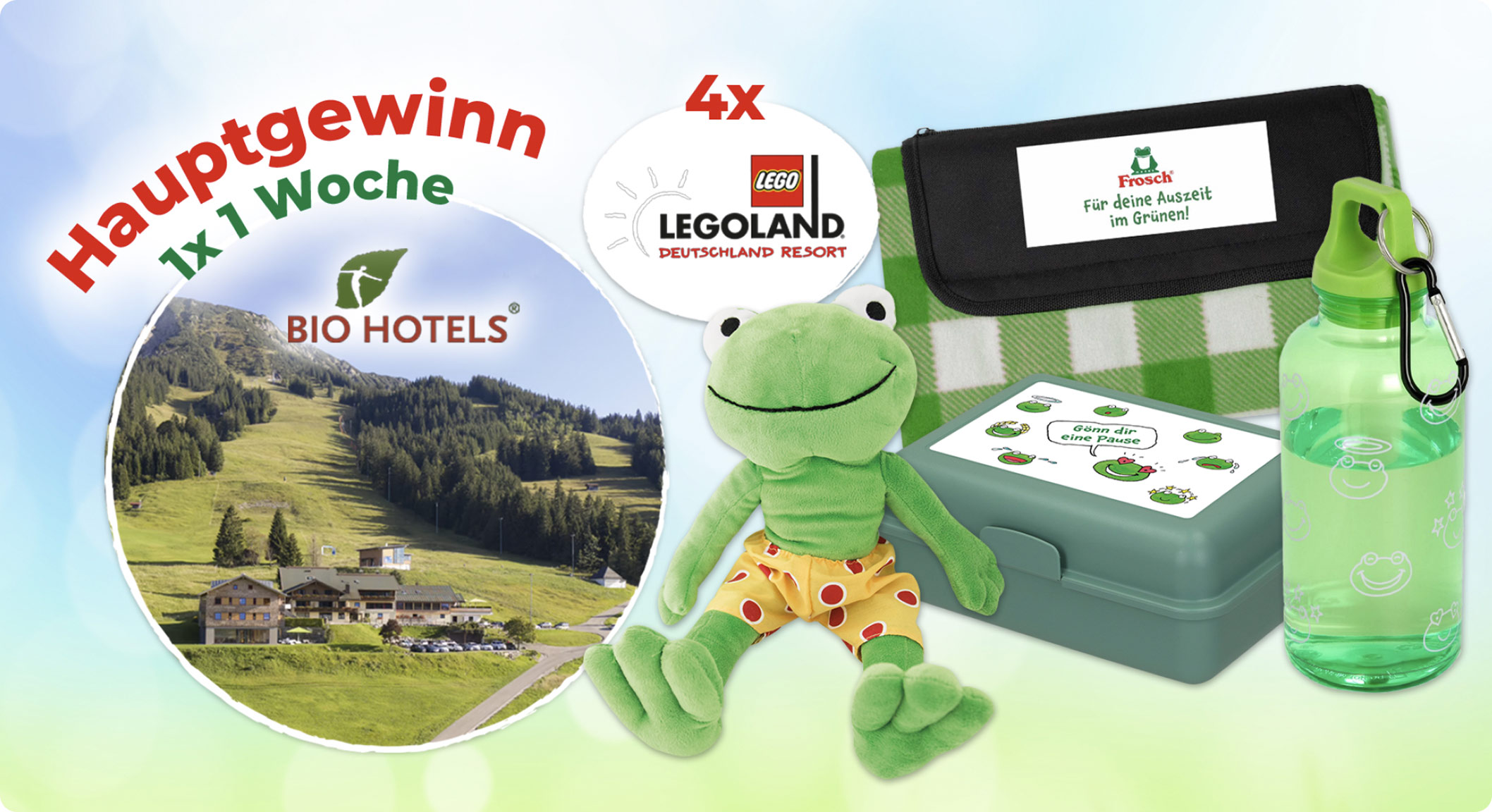 Erdal-Rex - 1 x Gutschein im Wert von 4.000 € für 1 Woche Aufenthalt in einem BIO HOTEL, 4 x Gutschein im Wert von 500 € für einen LEGOLAND Aufenthalt und weitere Top Preise