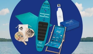 erixx - Stand-up-Paddleboard und Strandtuch, Liegestuhl und Beachball-Set uvm