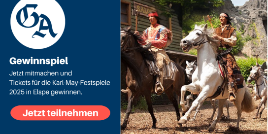 General-Anzeiger Bonn - 15 Mal 4 Ticket-Gutscheine für die Karl-May-Festspiele 2025 in Elspe.