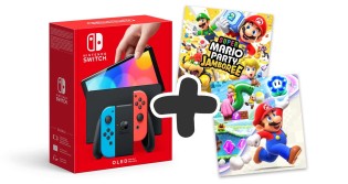 gutgespielt.de - Nintendo Switch OLED mit den beiden Spielen “Super Mario Bros. Wonder” und “Super Mario Party Jamboree”