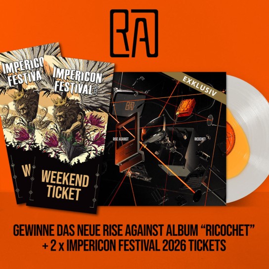 Impericon - eine Indie Exclusive Coloured Vinyl Edition von Ricochet und gleich dazu 1x2 Tickets für das Impericon Festival 2026 vom 26.-27. Juni/Leipzig