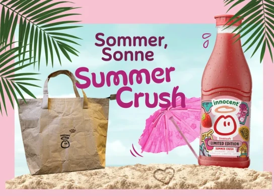 innocent - 1 von 6 Summer Crush Saft-Paketen mit Kühltasche