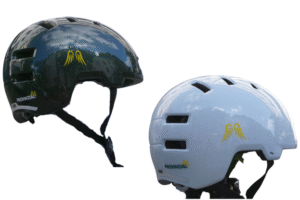 Landesverkehrswacht Nordrhein-Westfalen - 20x Skurb-Helme in den Farben pearl white und moss green von ABUS ( Gr. M und L )