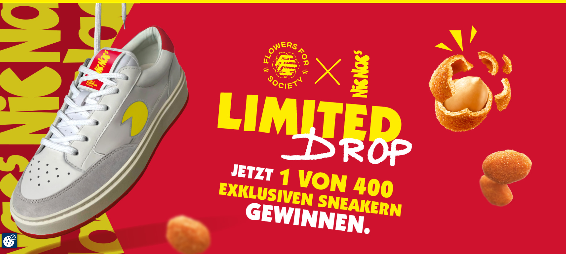 Lorenz - 400x1 Exklusiven Sneaker von Flowers for Society in Zusammenarbeit mit Nic Nacs gewinnen (Produktkauf)