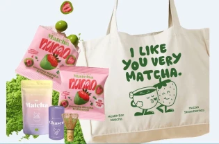 Marie Claire Verlag - drei Matcha Goodie Bags inkl. Erdbeer-Matcha-Snacks