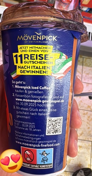 Mövenpick -   Italien-Reisegutscheine, 1 von  111 Kaffeedosen, 1 von 111 Packungen Mövenpick Kaffee