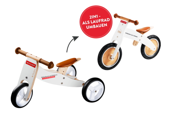 Molkerei Rücker - das 2in1 RÜCKER 3Käsehoch Laufrad