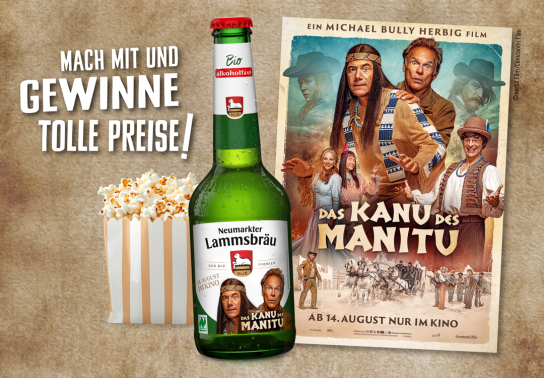Neumarkter Lammsbräu -eine private Kinovorstellung des Films DAS KANU DES MANITU und weitere Preise zu gewinnen