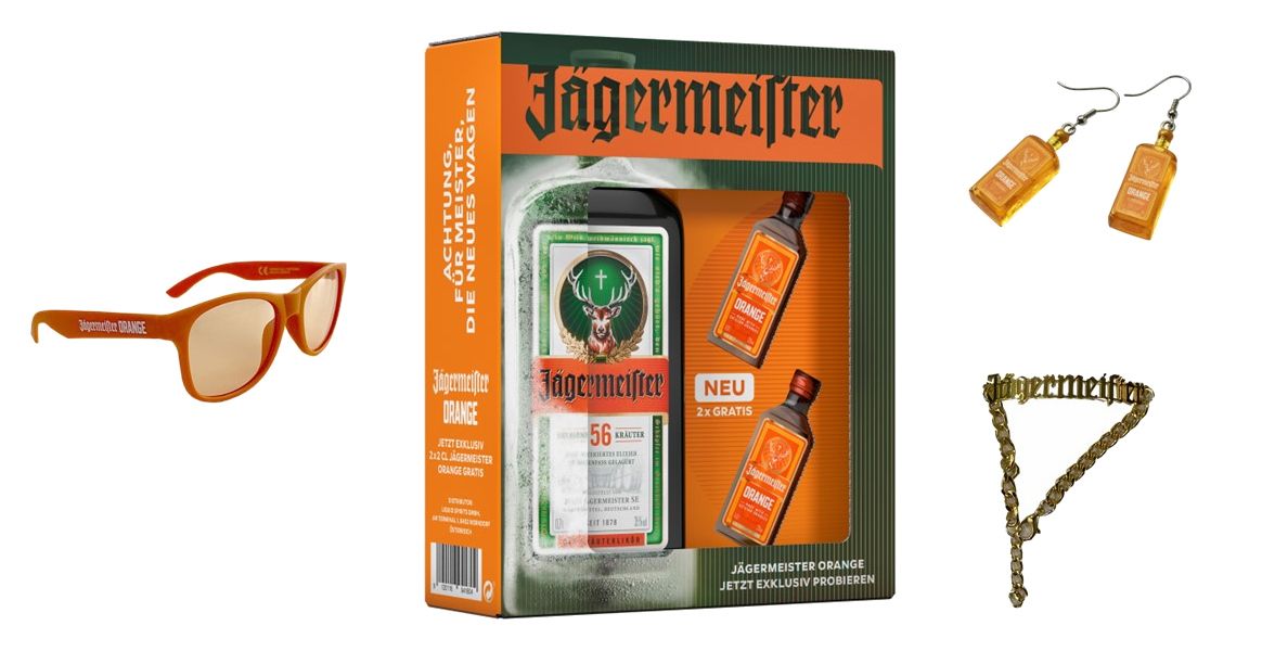oeticket - zwei Sommer On-Packs von Jägermeister - inklusive Jägermeister ORANGE und stylischen Accessoires